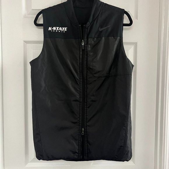 EUC Nike reversible Black Vest Kansas State (Tennis logo) Sz SM (Mens) - Picture 1 of 5